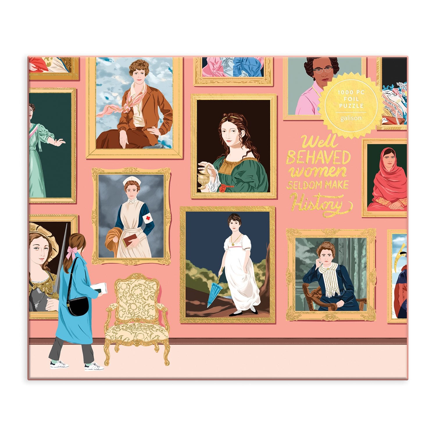 galison-herstory-museum-1000-teile-puzzle-goldfolie-kunst image 2