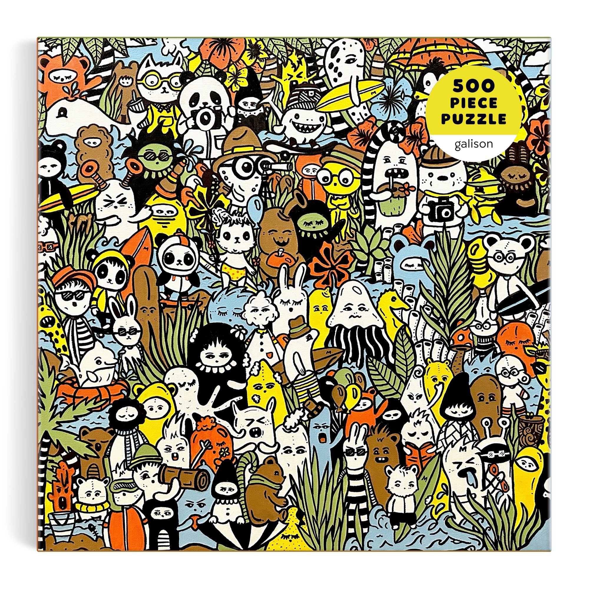 galison-barbtropolis-wild-nights-puzzle-500-teile-dschungel image 2