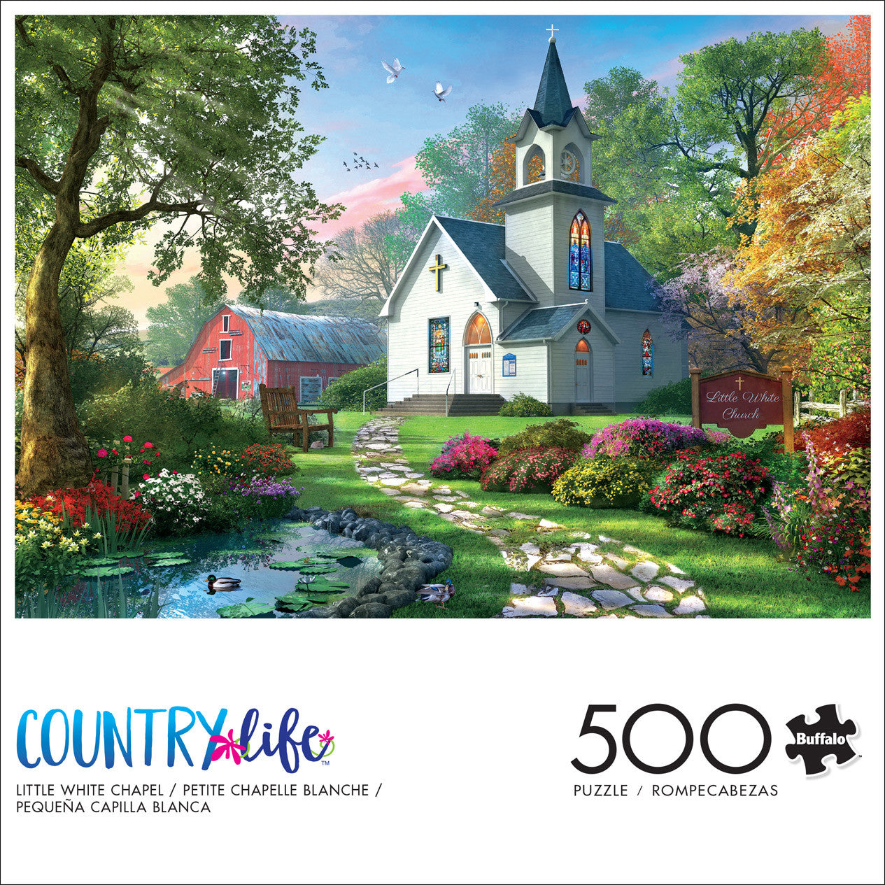 buffalo-games-little-white-chapel-500-teile-puzzle-kapelle image 4