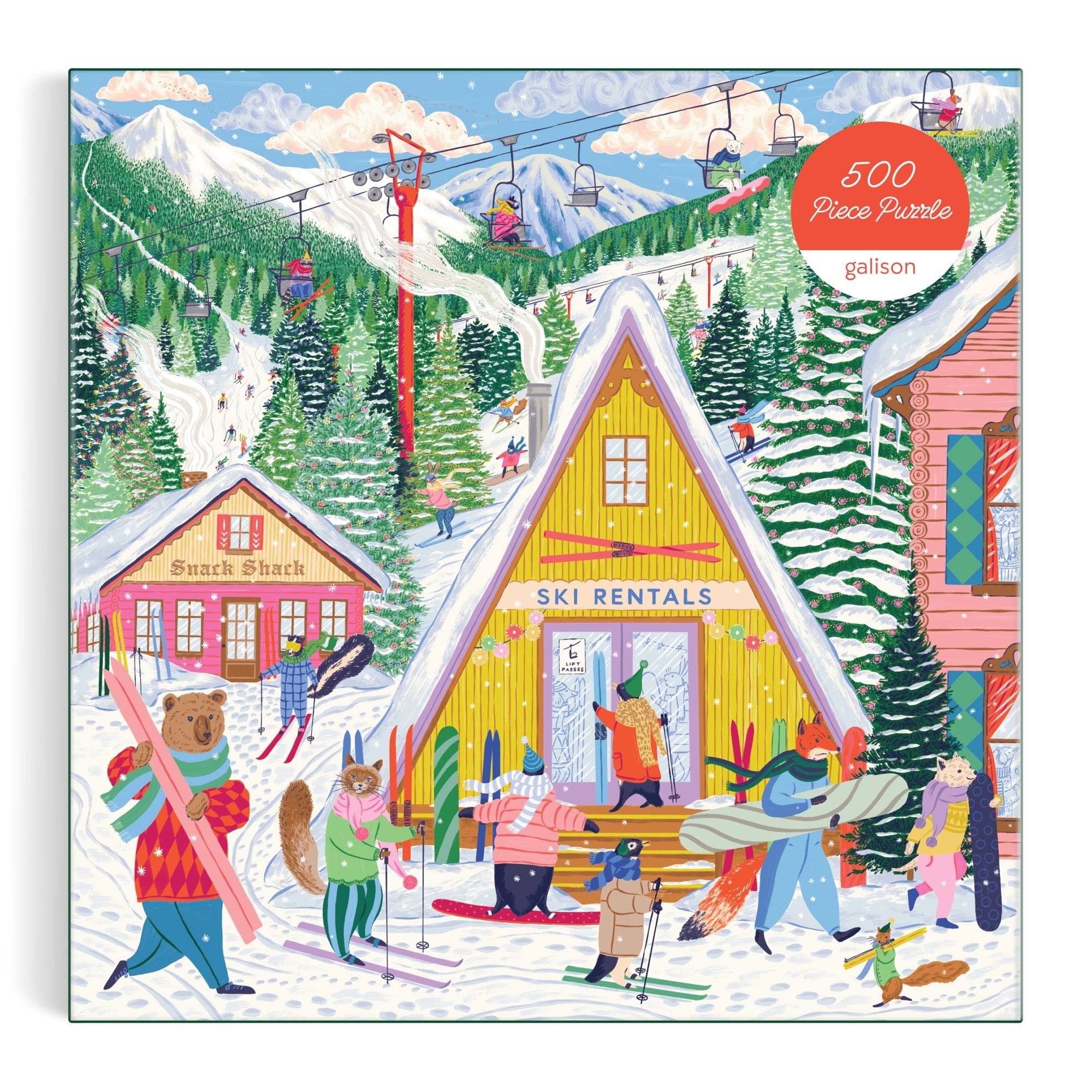 galison-ski-village-puzzle-500-teile-50-8-cm image 2
