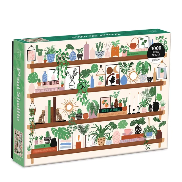 galison-plant-shelfie-puzzle-1000-teile-pflanzenregal image 1