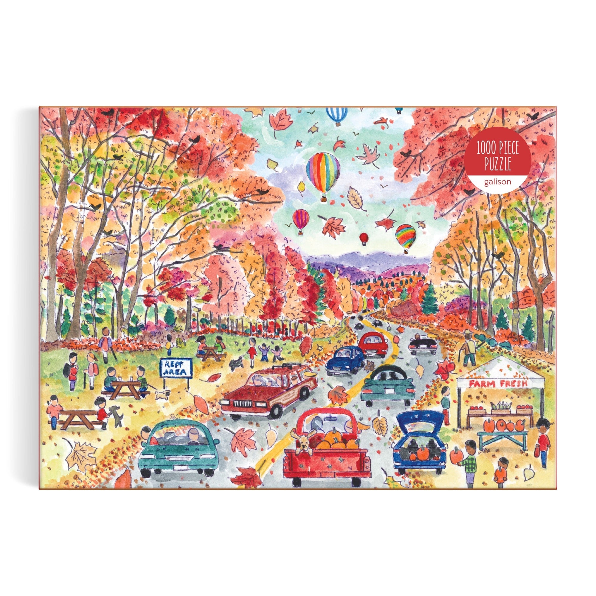 galison-michael-storrings-leaf-peeping-puzzle-1000-teile-herbst image 2
