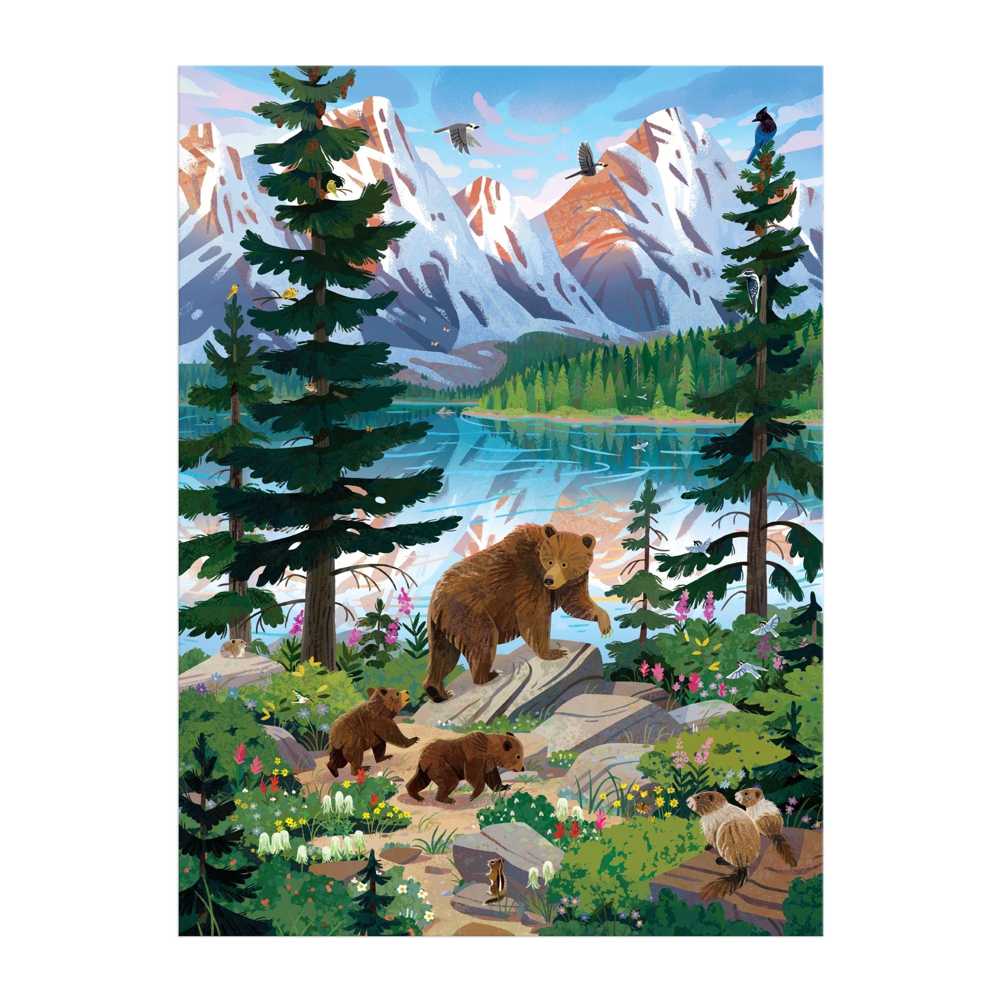 galison-valley-of-the-peaks-puzzle-1000-teile-bergsee image 5