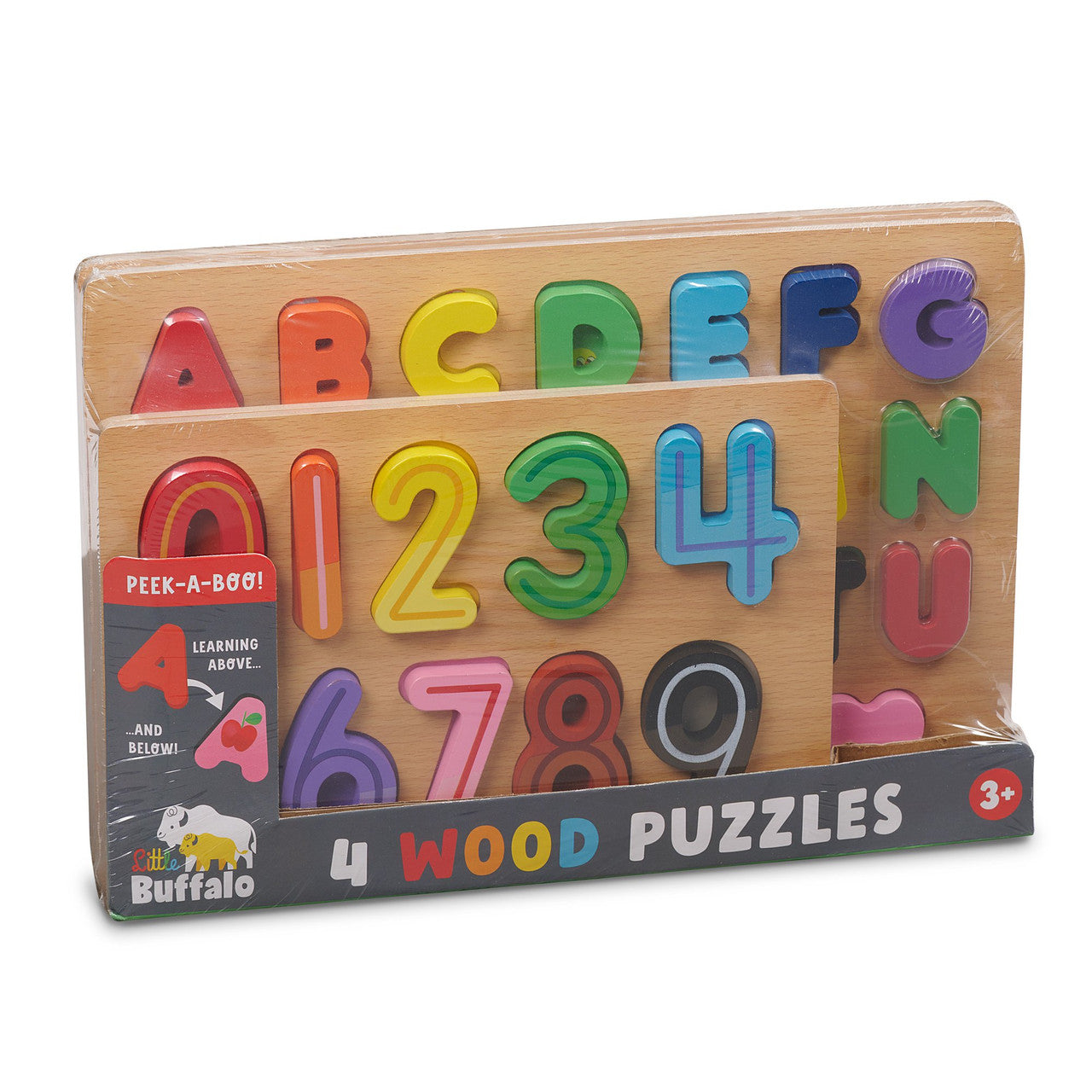 buffalo-games-little-buffalo-4er-holzpuzzle-kinder-buchstaben-zahlen image 4