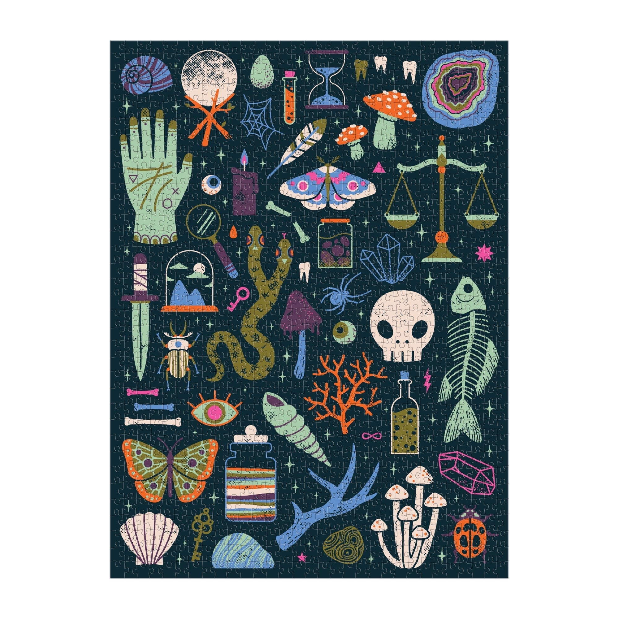 galison-jigsaw-occult-curious-glow-puzzle-1000-teile-halloween image 3