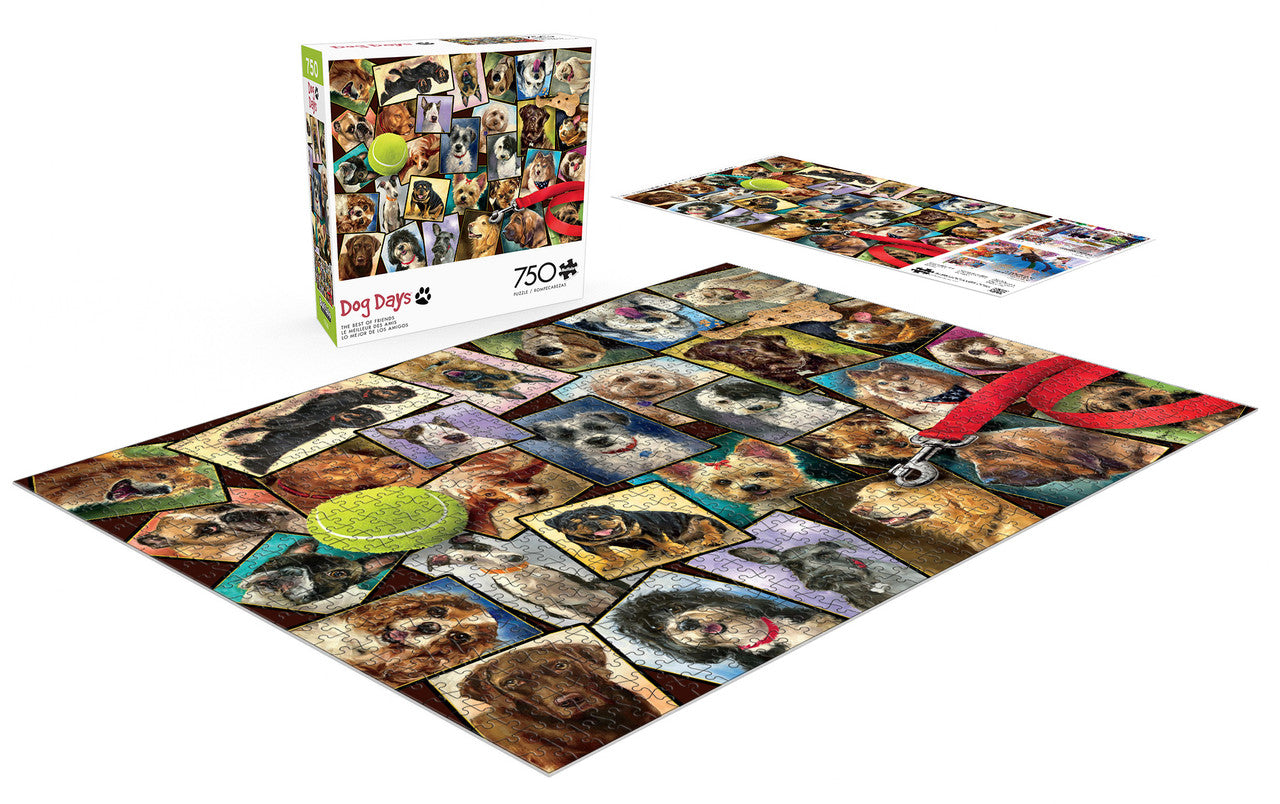 buffalo-games-dog-days-best-of-friends-puzzle-750-teile-hunde image 3