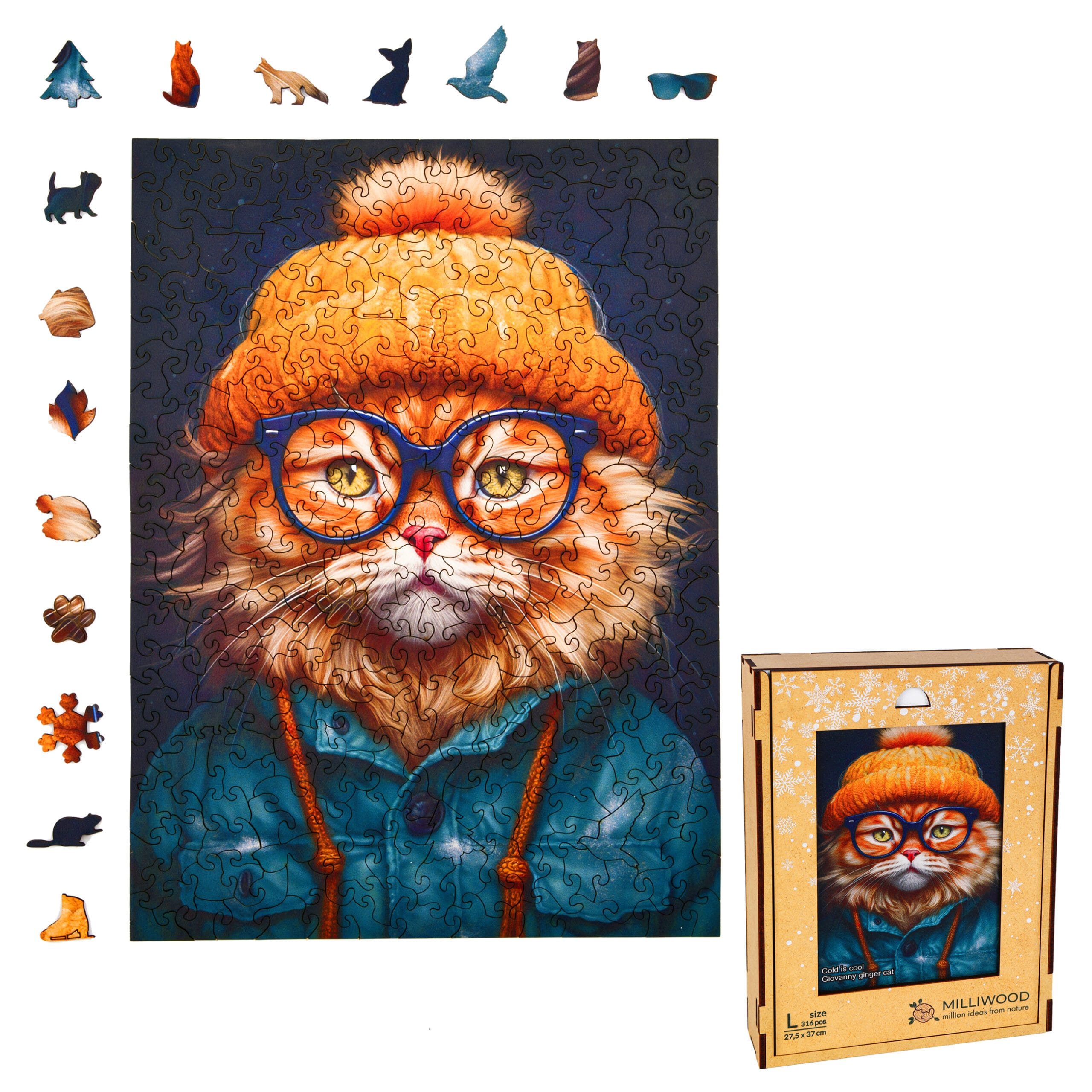milliwood-cold-is-cool-giovanny-ginger-cat-holzpuzzle-katze image 5