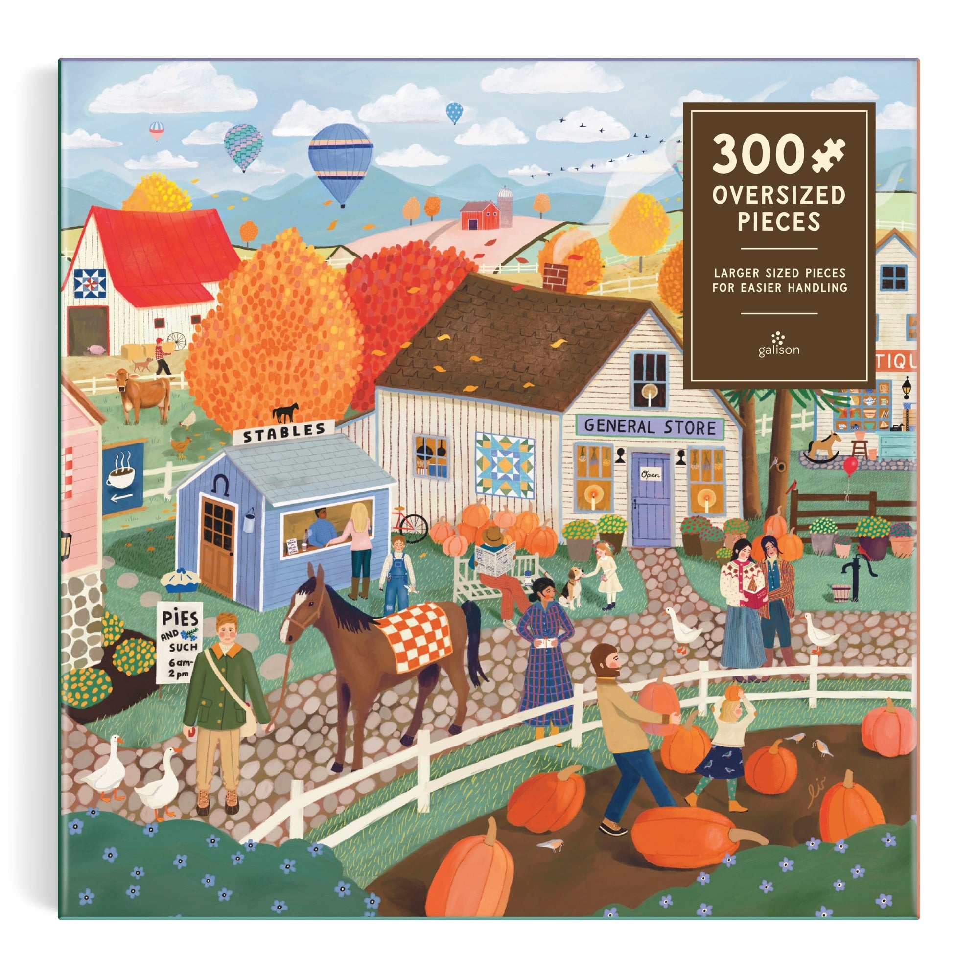 galison-autumn-square-puzzle-300-teile-herbst image 2