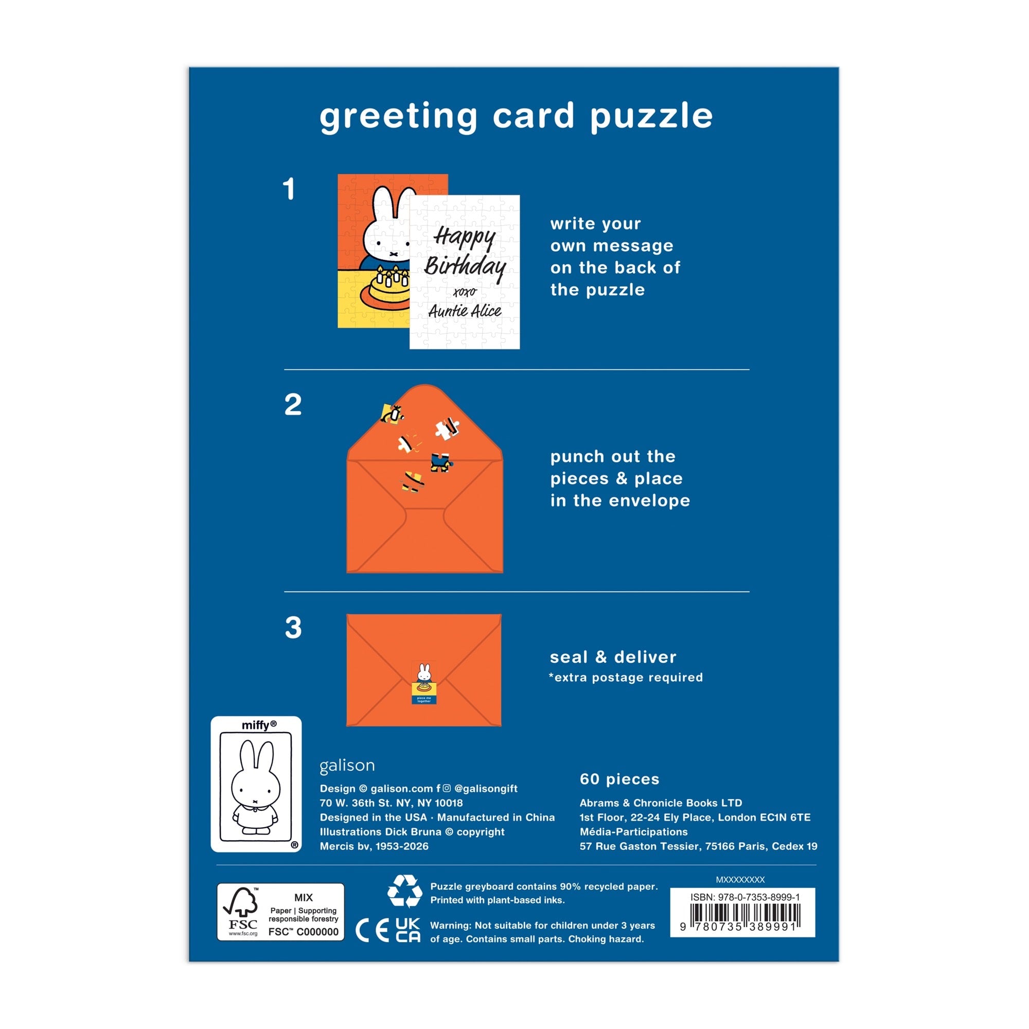 galison-miffy-birthday-gru-karten-puzzle-60-teile-geburtstag image 6