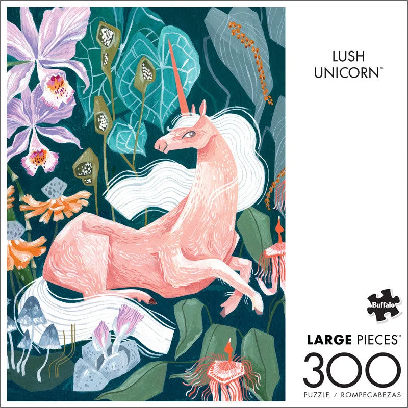 buffalo-games-lush-unicorn-puzzle-300-teile-xxl-einhorn image 1