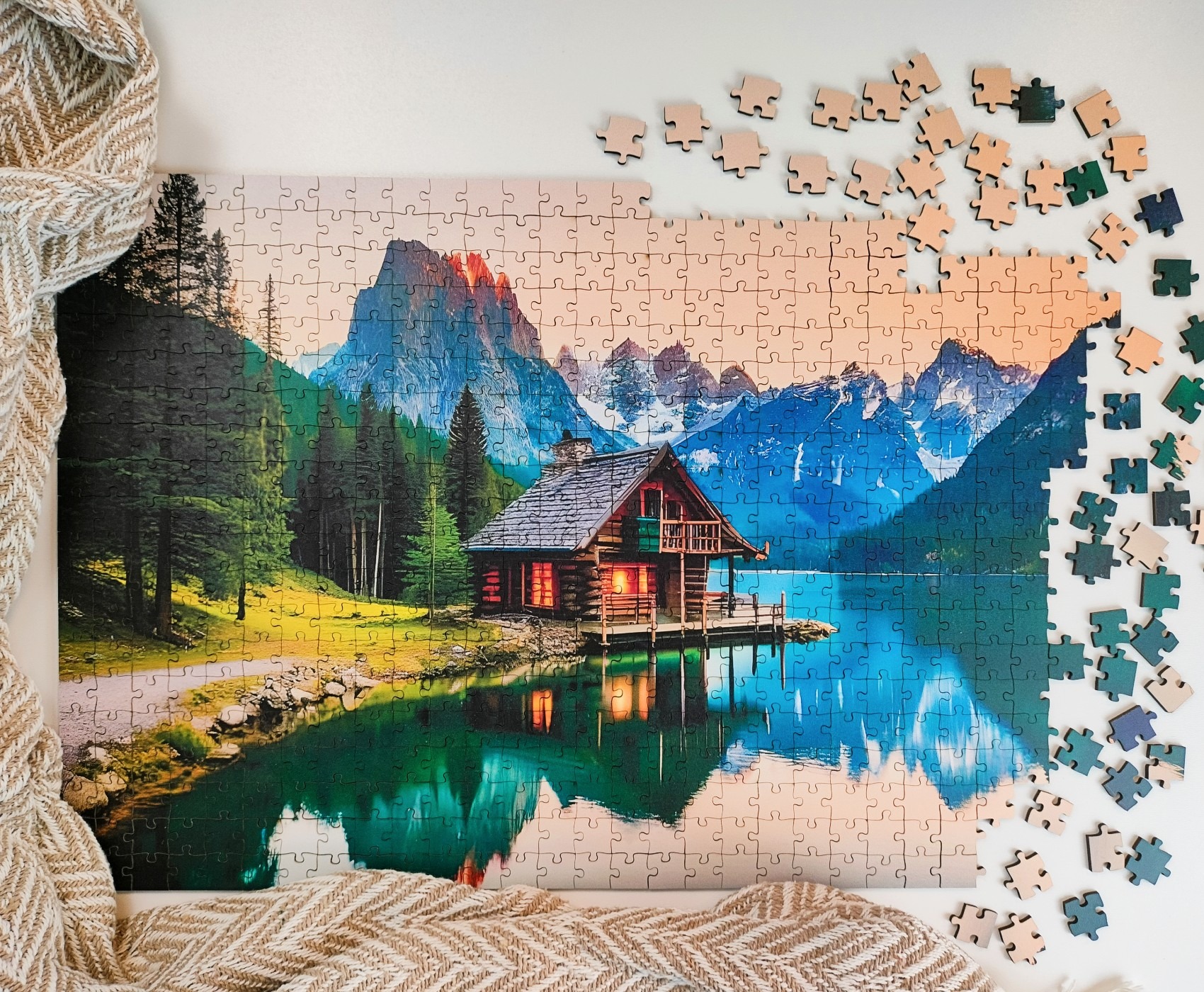 milliwood-landscapes-mountain-cottage-holzpuzzle-580-teile image 4