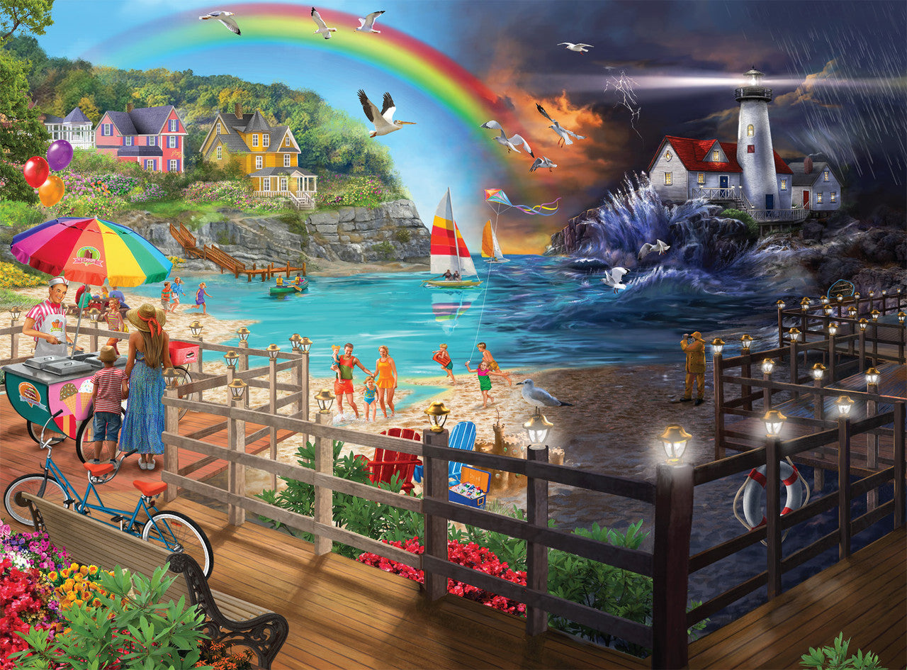 buffalo-games-night-day-shore-walk-1000-teile-puzzle-strand image 1