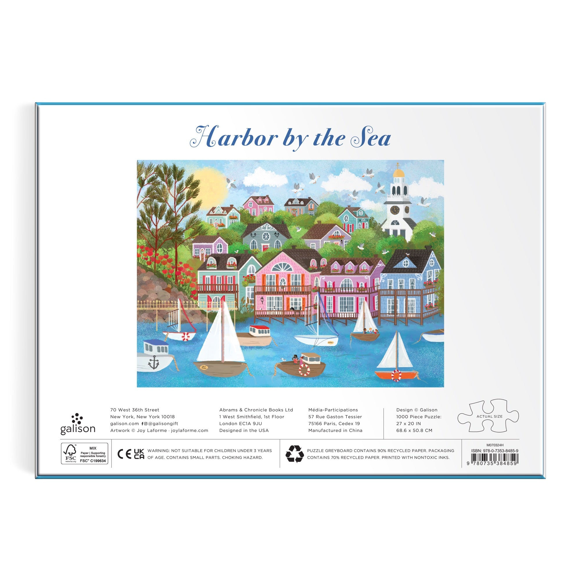 galison-joy-laforme-harbor-by-the-sea-1000-teile-puzzle-meer image 5