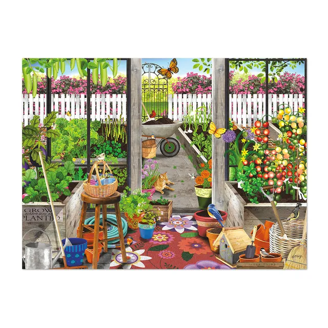 buffalo-games-garden-shed-greenhouse-1000-teile-puzzle-garten image 1