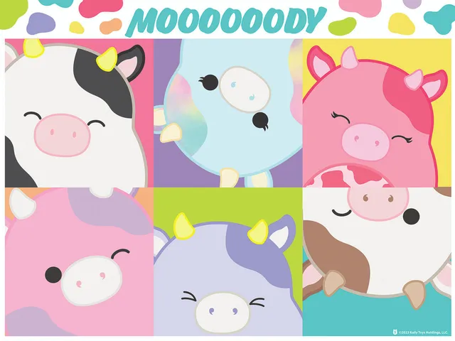 buffalo-games-moooooody-family-puzzle-400-teile-squishmallows-kuh image 1