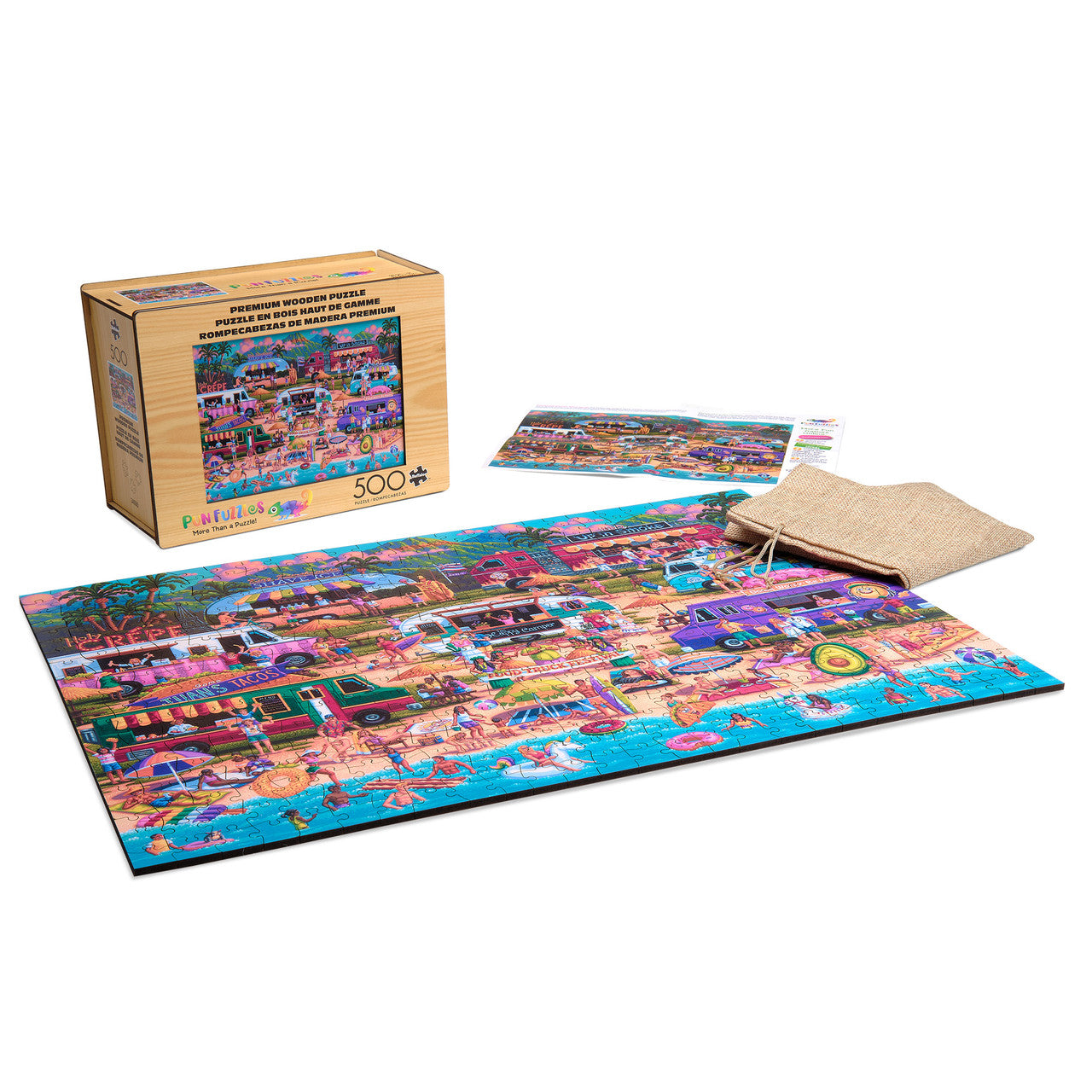 buffalo-games-hawaiian-food-truck-holzpuzzle-500-teile-strand image 3