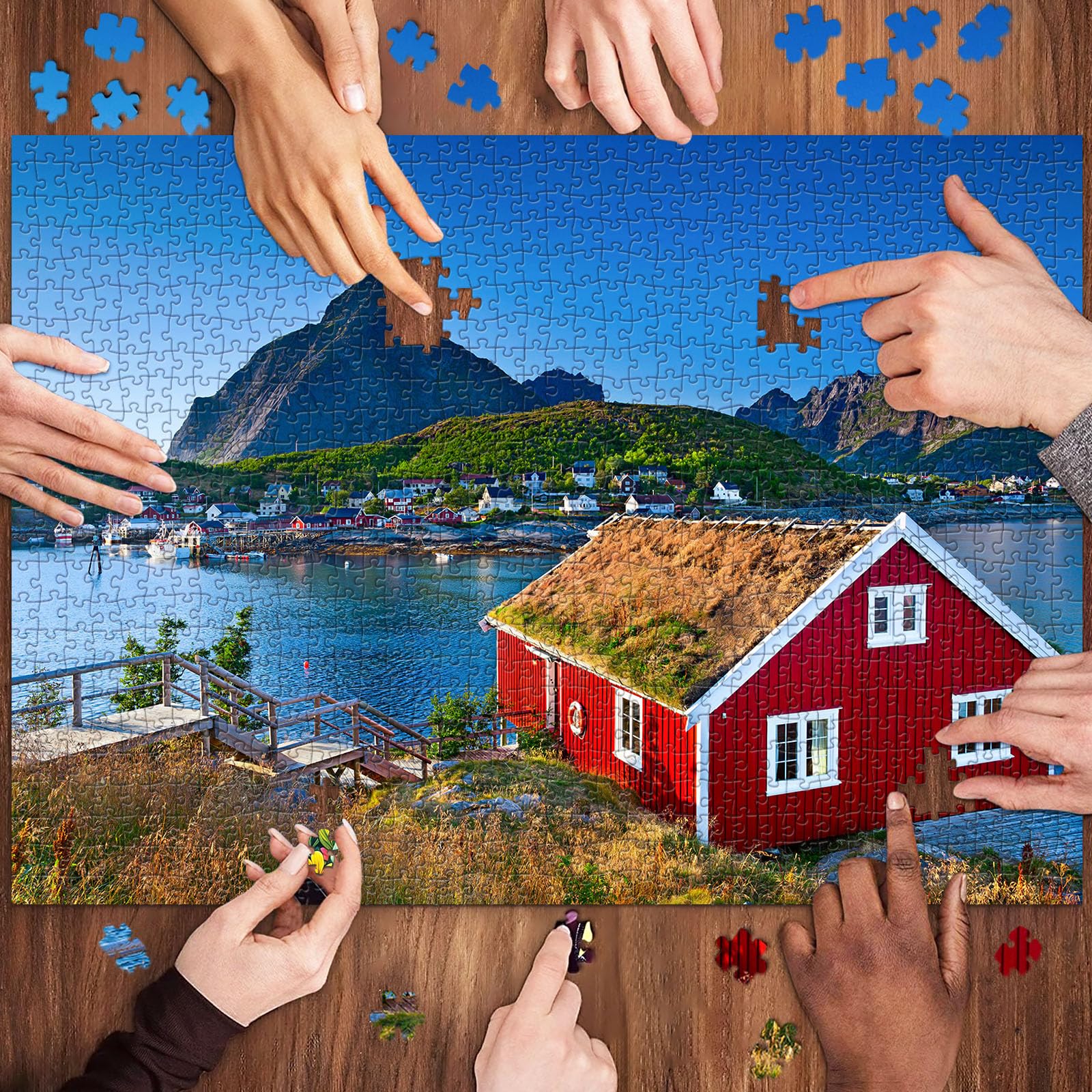 huadada-puzzle-1000-teile-norwegen-lofoten-70x50-cm image 4