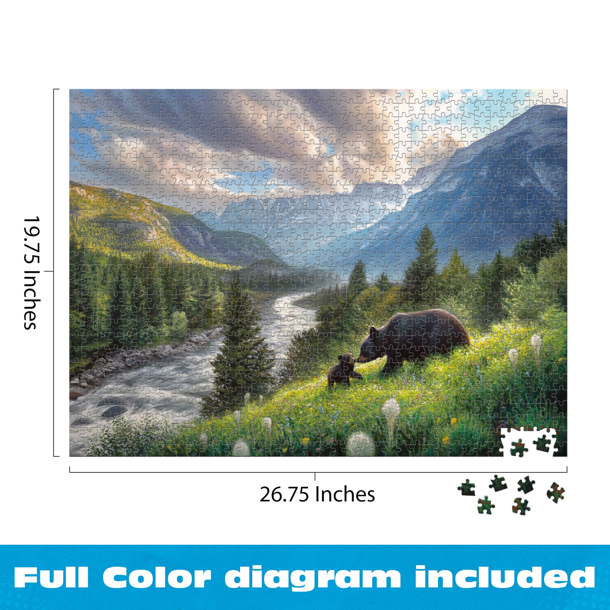 buffalo-games-charles-black-mountain-momma-puzzle-1000-teile image 7
