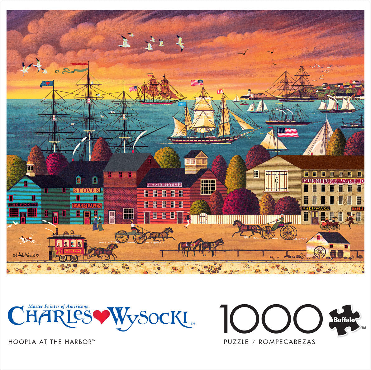 buffalo-games-hoopla-at-the-harbor-puzzle-1000-teile-hafenmotiv image 2
