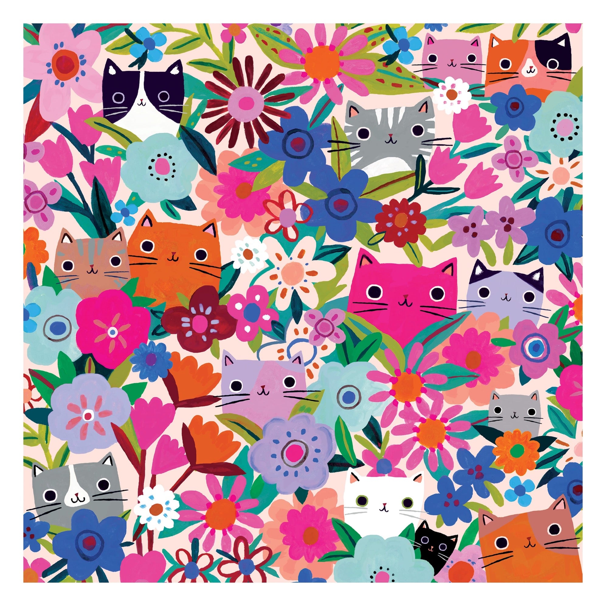 galison-blooming-cats-500-teile-puzzle-katzen-blumen image 5