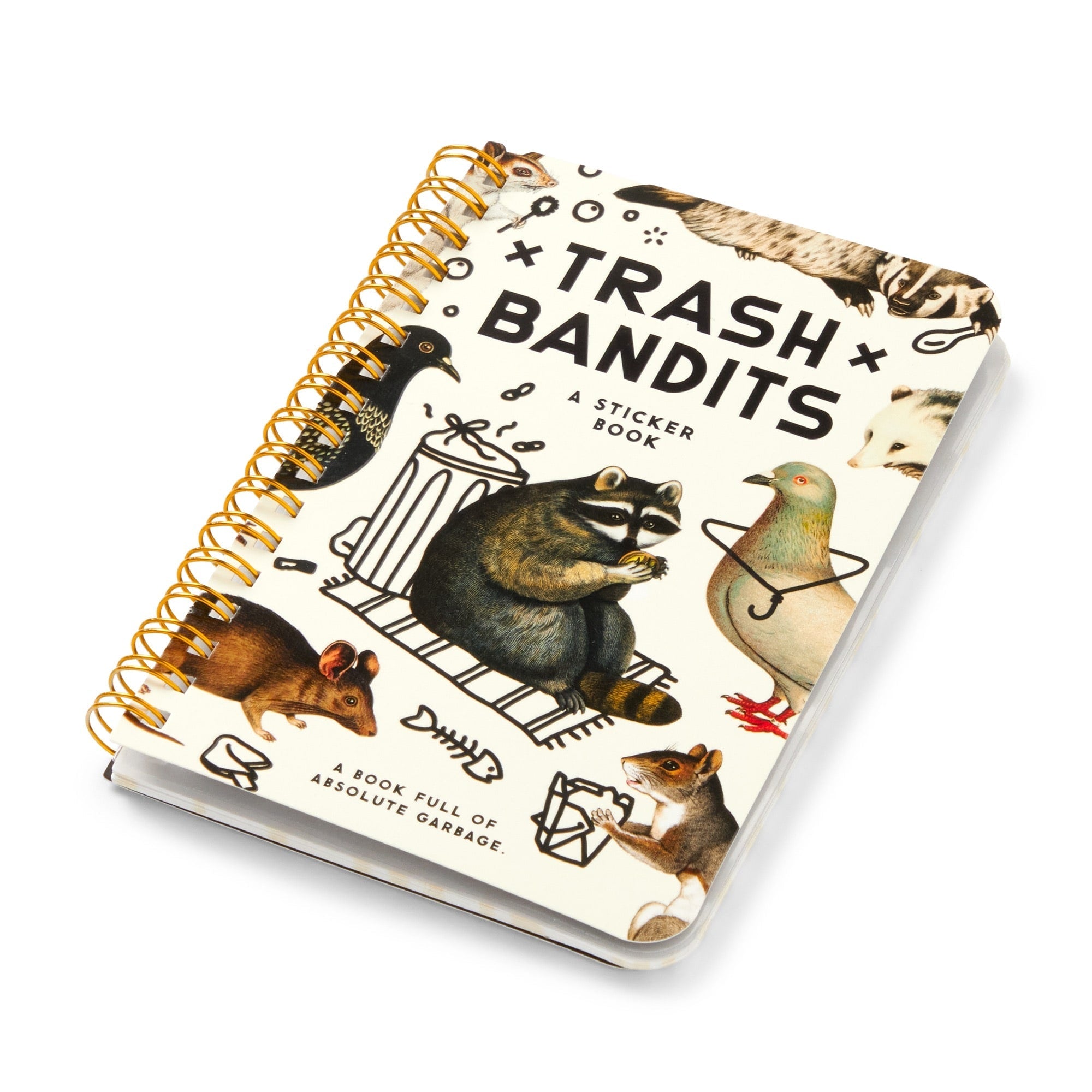 galison-trash-bandits-stickerbuch-60-sticker-waschbaer image 2