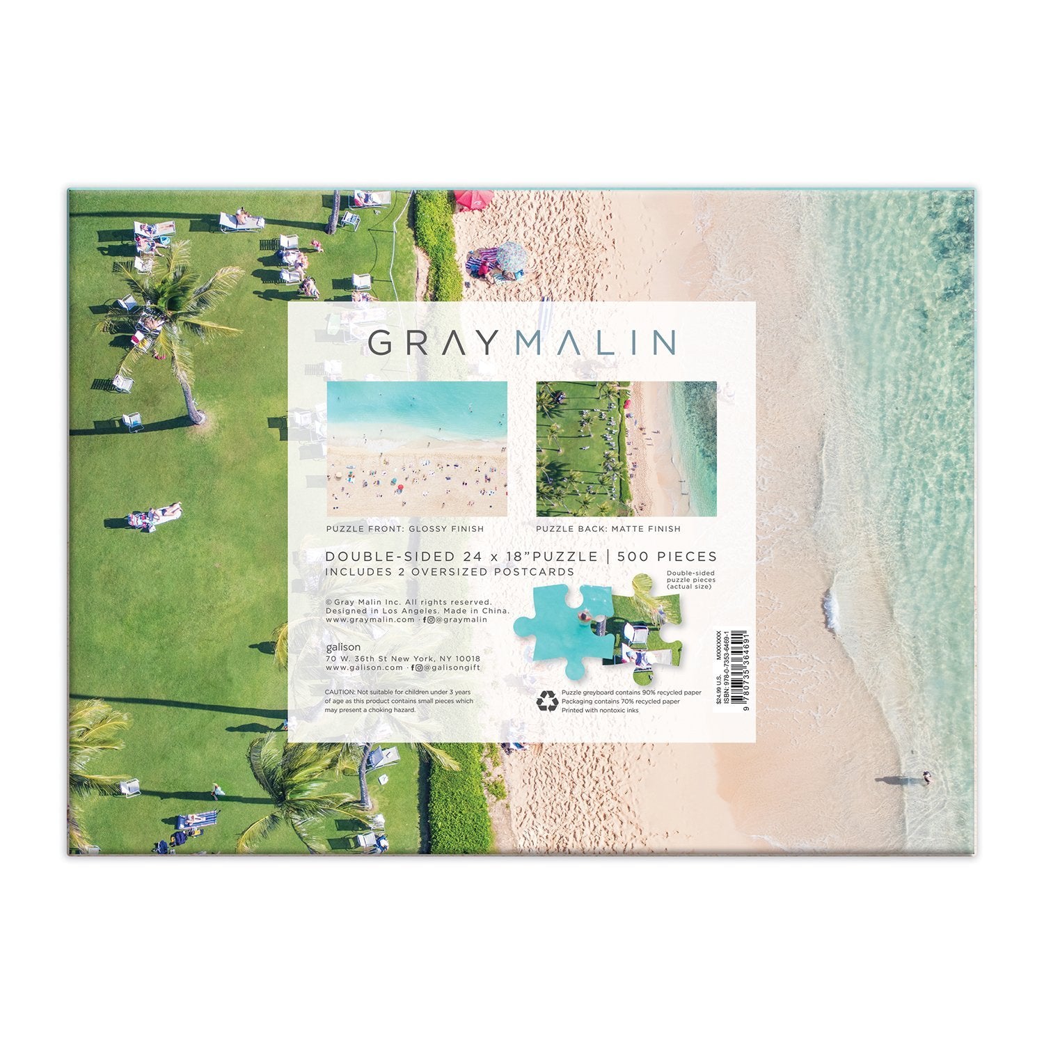 galison-gray-malin-hawaii-beach-500-teile-puzzle-doppelseitig image 5