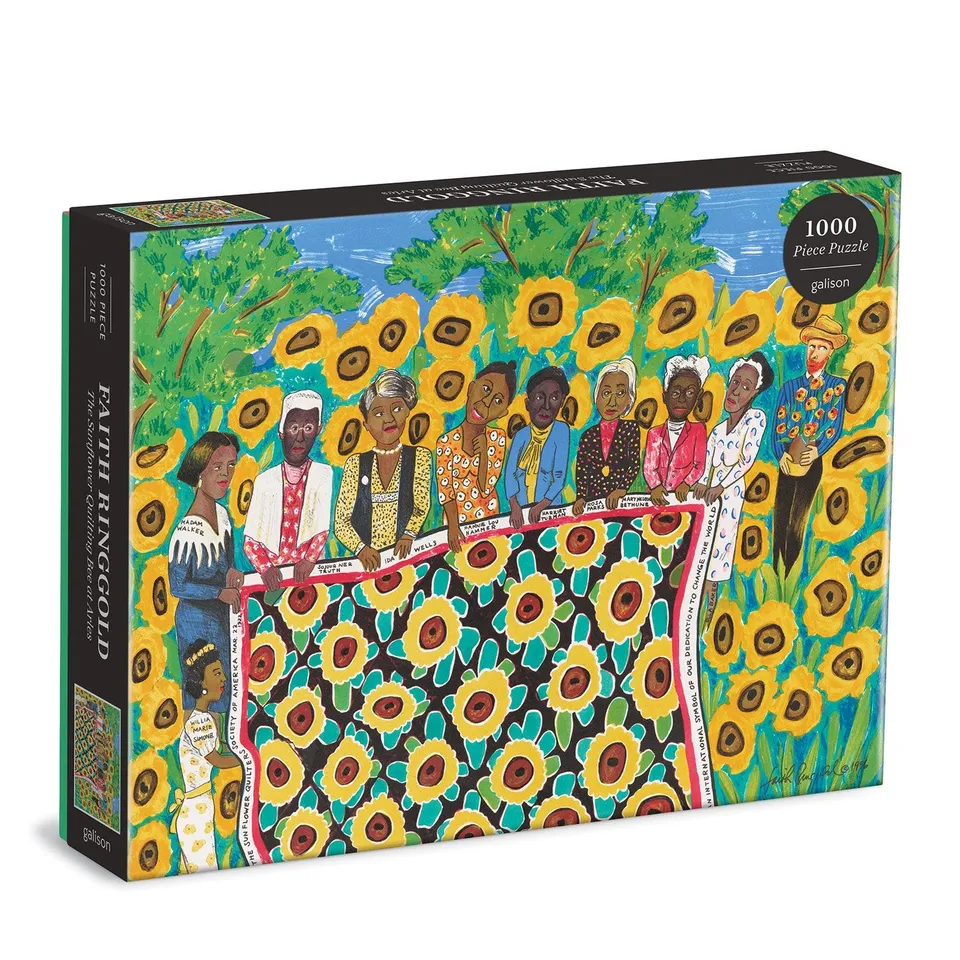galison-sunflower-quilting-bee-puzzle-1000-teile-kunst image 1