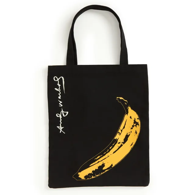 galison-warhol-banana-canvas-tote-bag-schwarz-16oz image 1