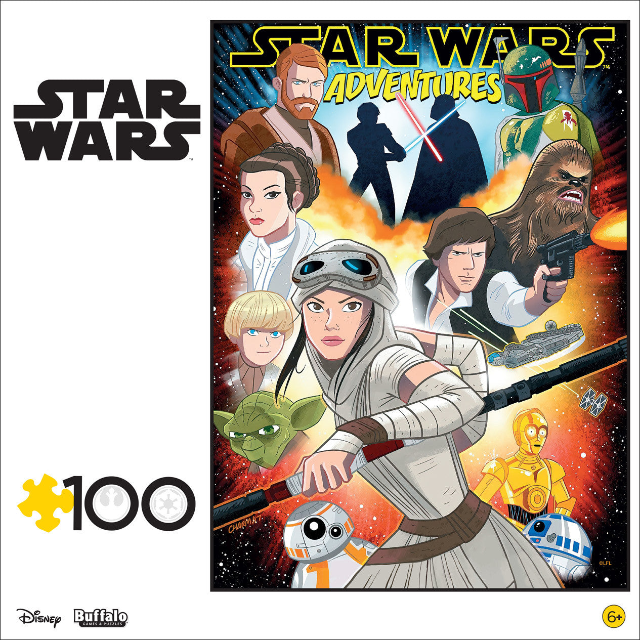 buffalo-games-star-wars-adventures-100-teile-puzzle-kinder image 4