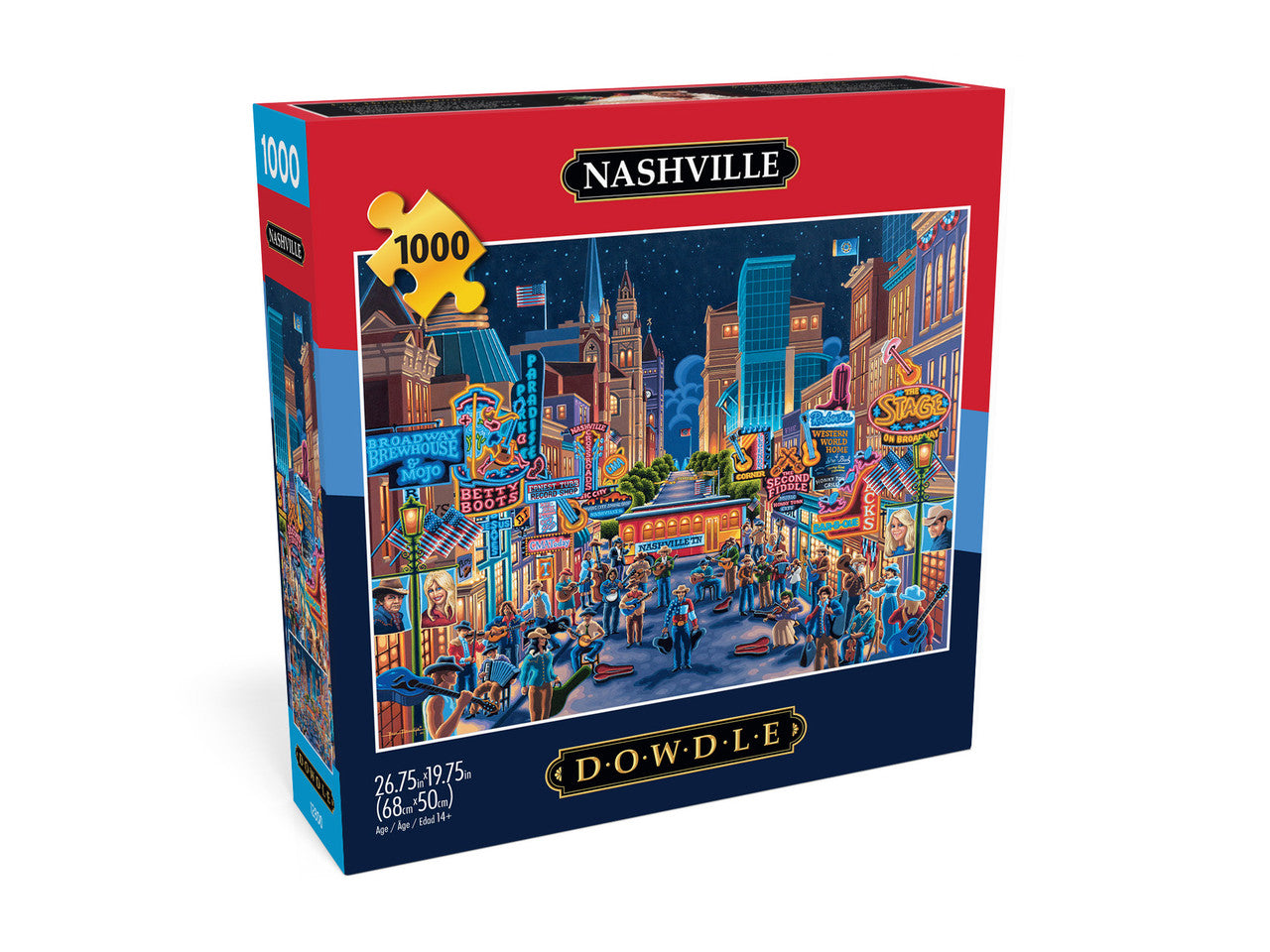 buffalo-games-eric-dowdle-nashville-puzzle-1000-teile-stadt image 3