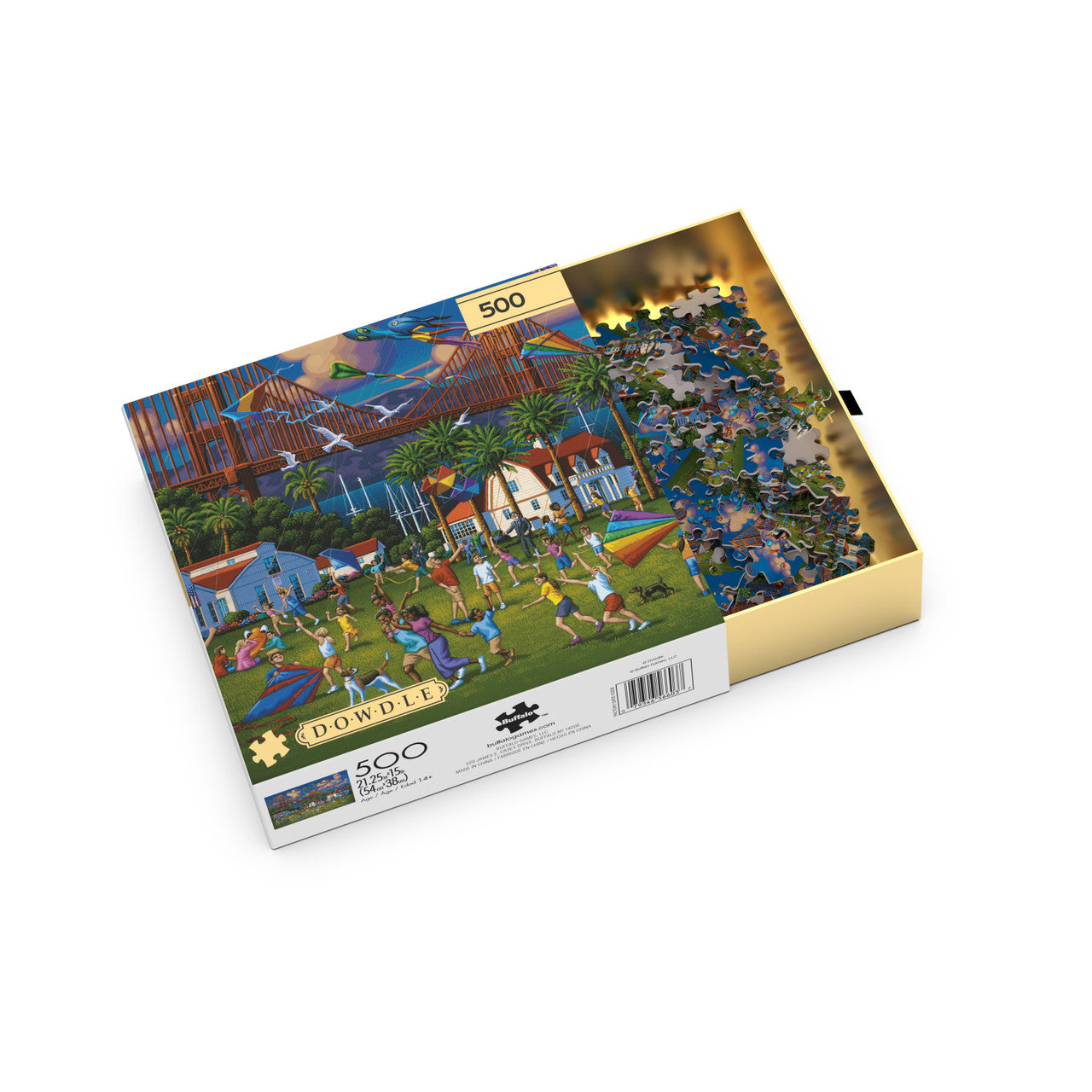 buffalo-games-dowdle-golden-gate-bridge-puzzle-500-teile-stadt image 2