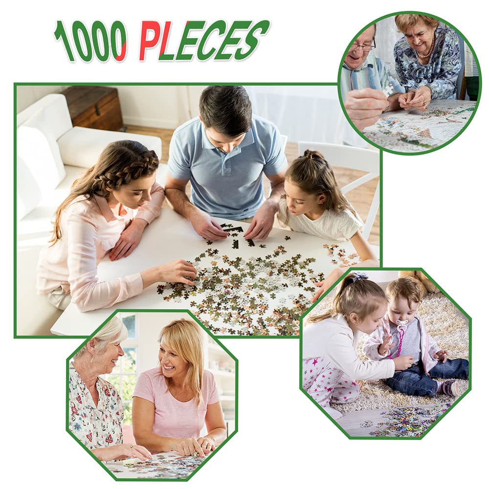huadada-ferienhaus-puzzle-1000-teile-70x50-cm-mit-poster image 6