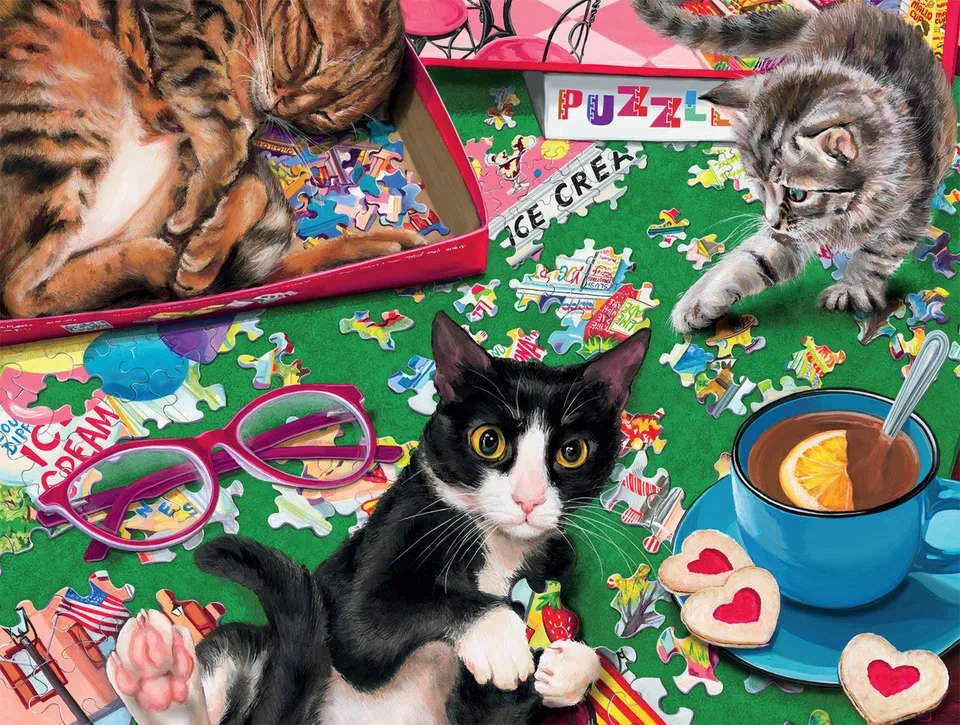 buffalo-games-cats-puzzle-playtime-puzzle-750-teile-katzen image 1