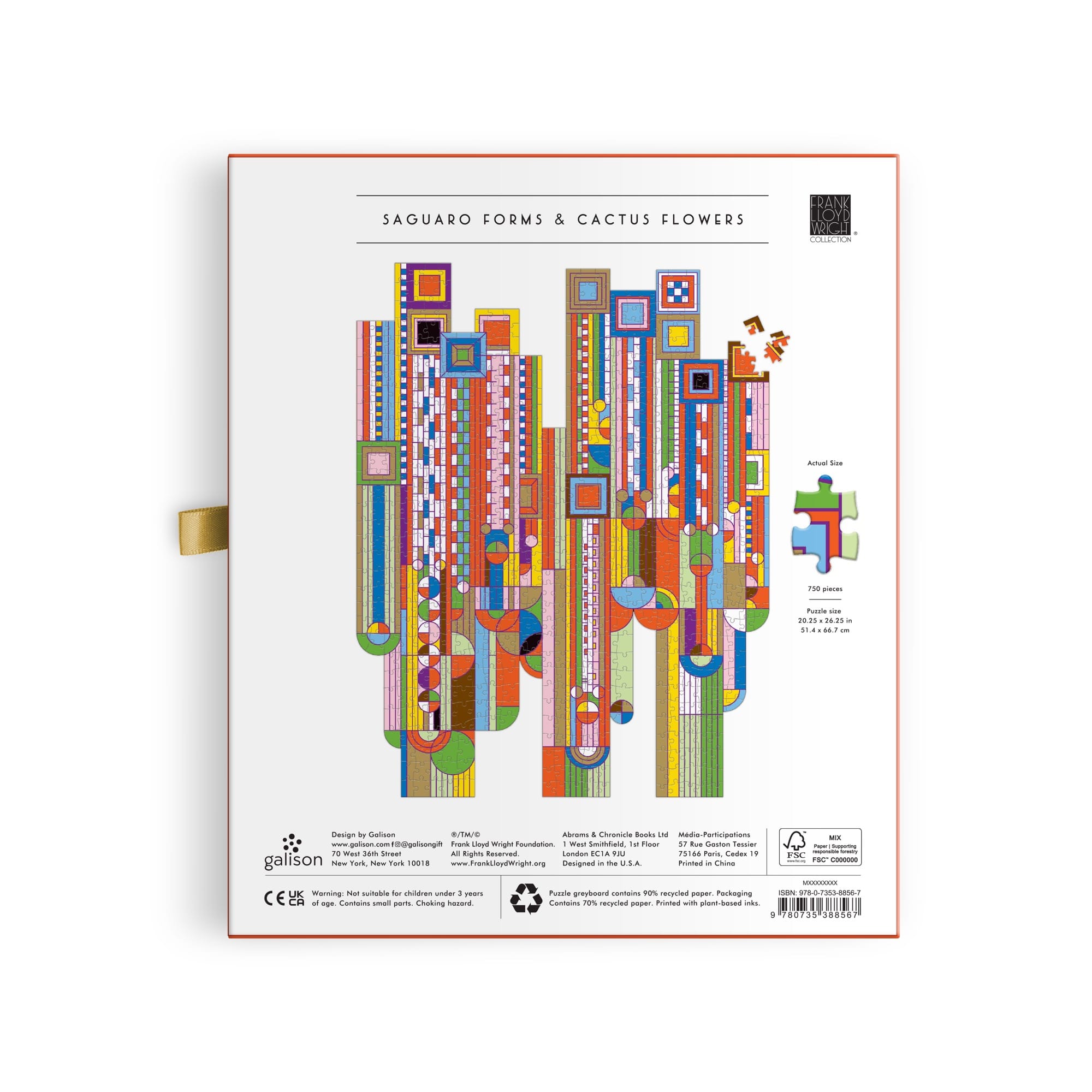 galison-frank-lloyd-wright-saguaro-puzzle-750-teile-folie-form image 6