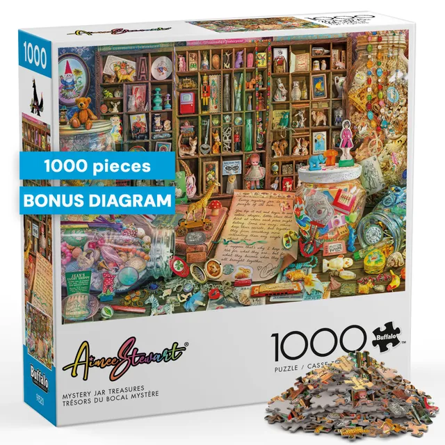 buffalo-games-aimee-stewart-mystery-jar-treasures-1000-teile-puzzle image 1