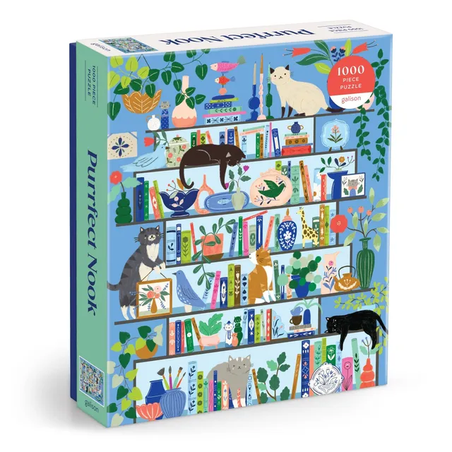 galison-purrfect-nook-1000-teile-puzzle-katzen image 1