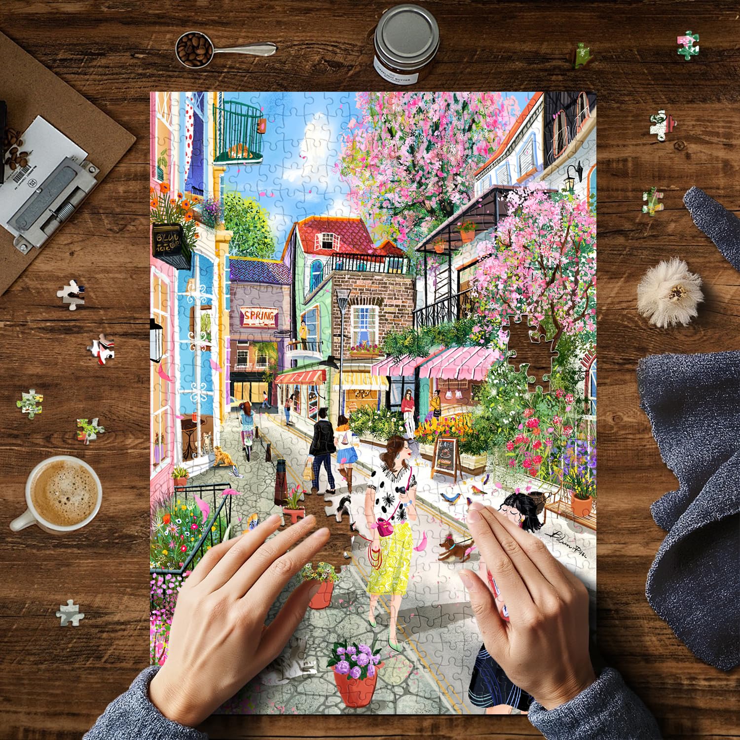 huadada-fr-hlingsbrise-gasse-500-teile-puzzle image 3