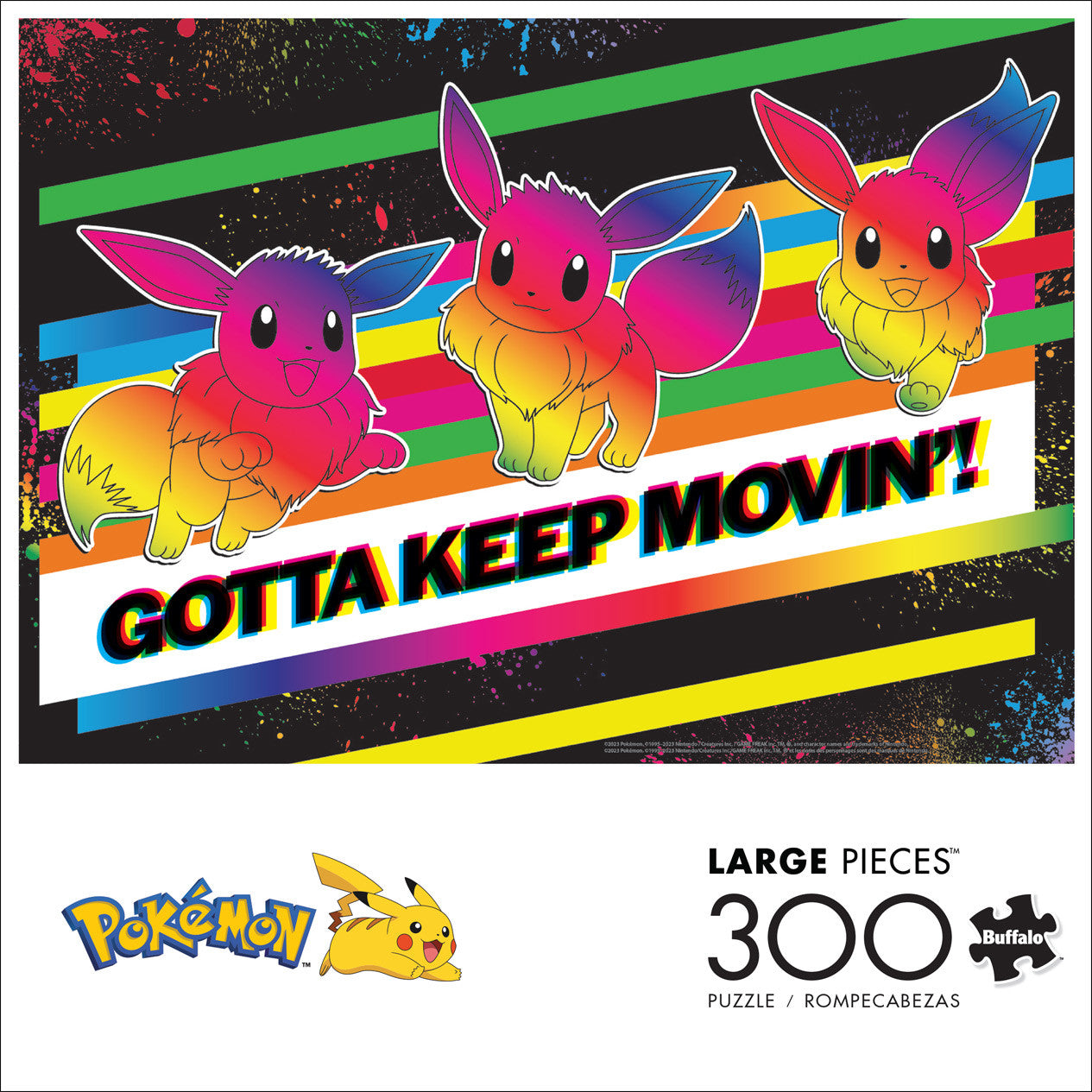 buffalo-games-jigsaw-puzzles-pok-mon-gotta-keep-movin-puzzle-300-teile-eevee image 3