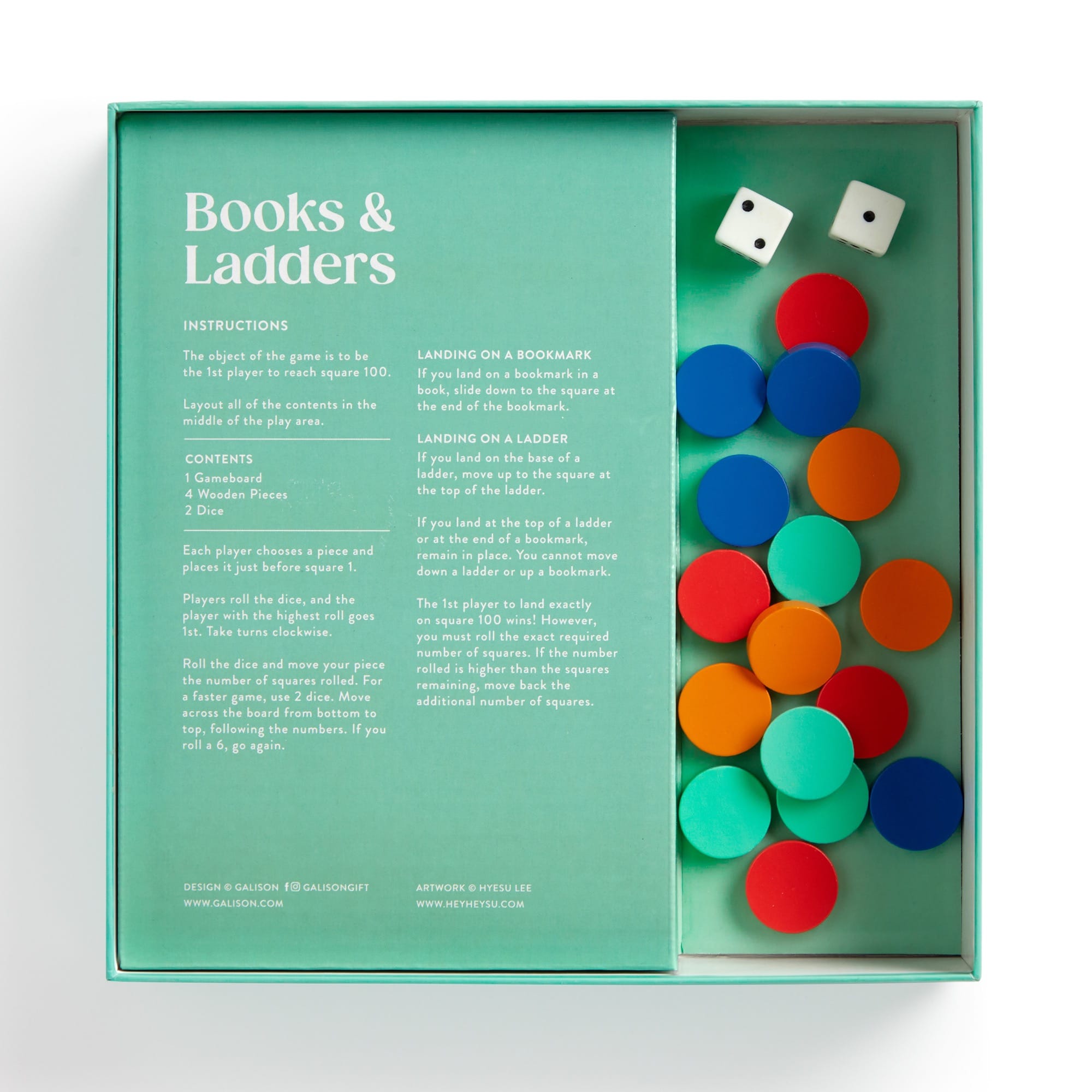 galison-games-books-and-ladders-brettspiel-b-cher-edition image 2
