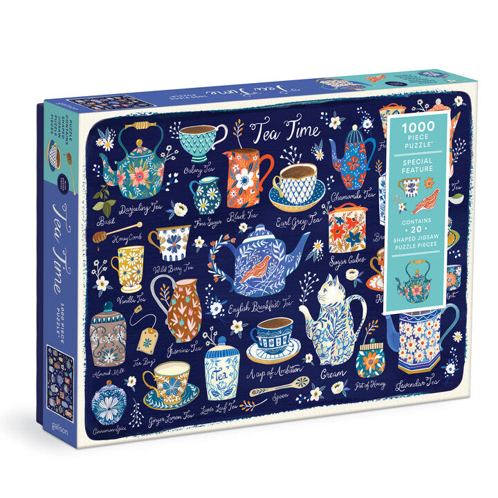 galison-tea-time-puzzle-1000-teile-mit-20-sonderformen image 1