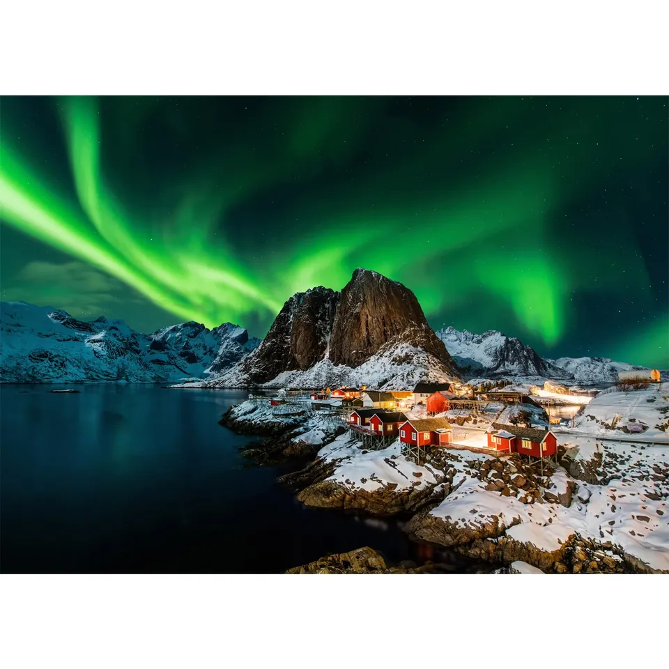 huadada-puzzle-1000-teile-norwegen-aurora-borealis-70x50-cm image 1