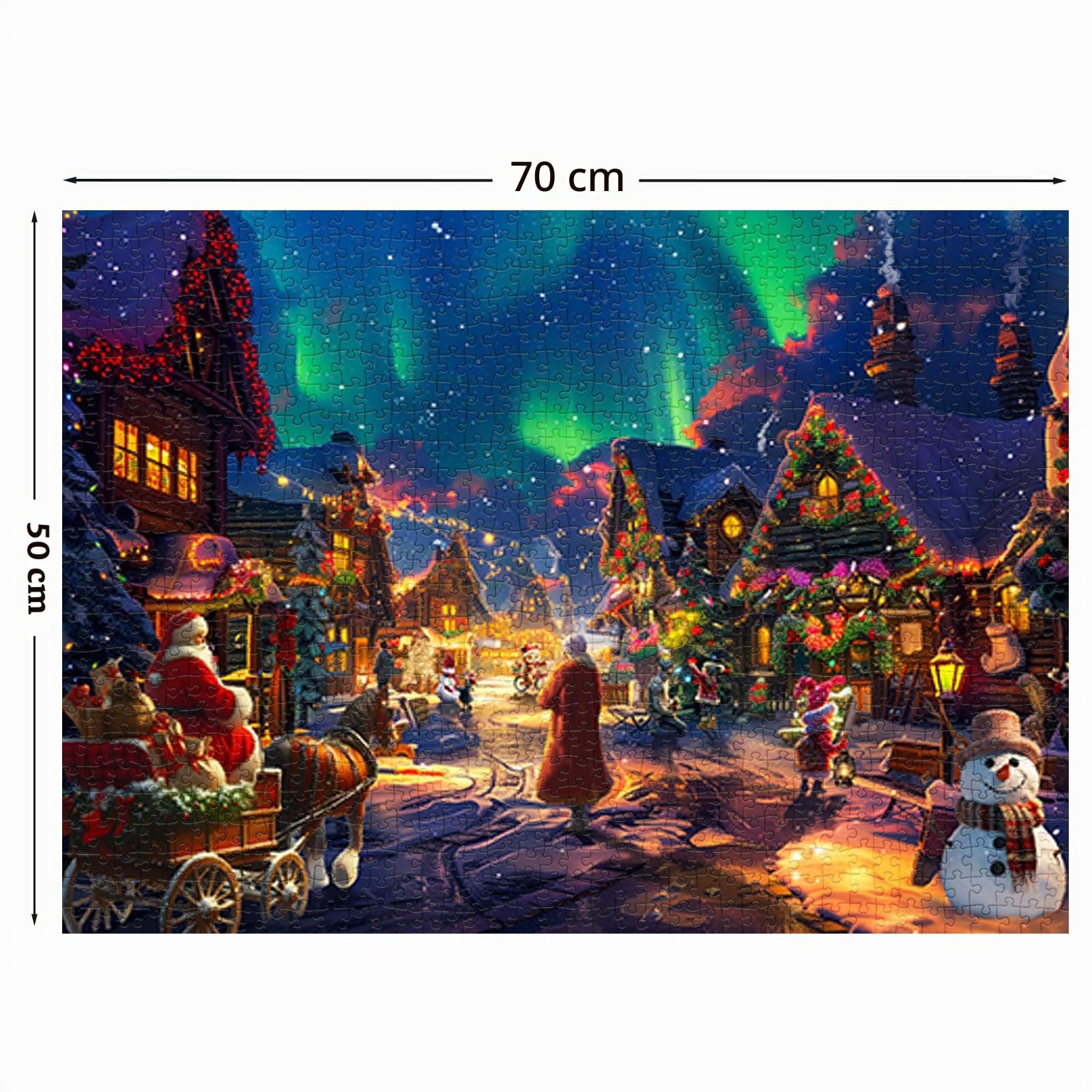 huadada-weihnachtsaurora-puzzle-1000-teile-impossible-bunt image 2
