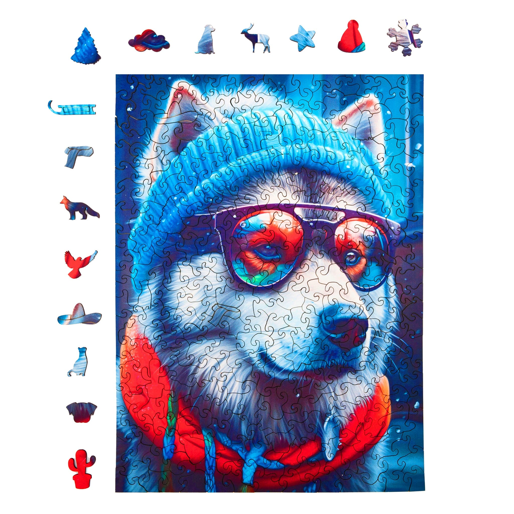 milliwood-cold-is-cool-alex-holzpuzzle-316-teile-malamute image 1
