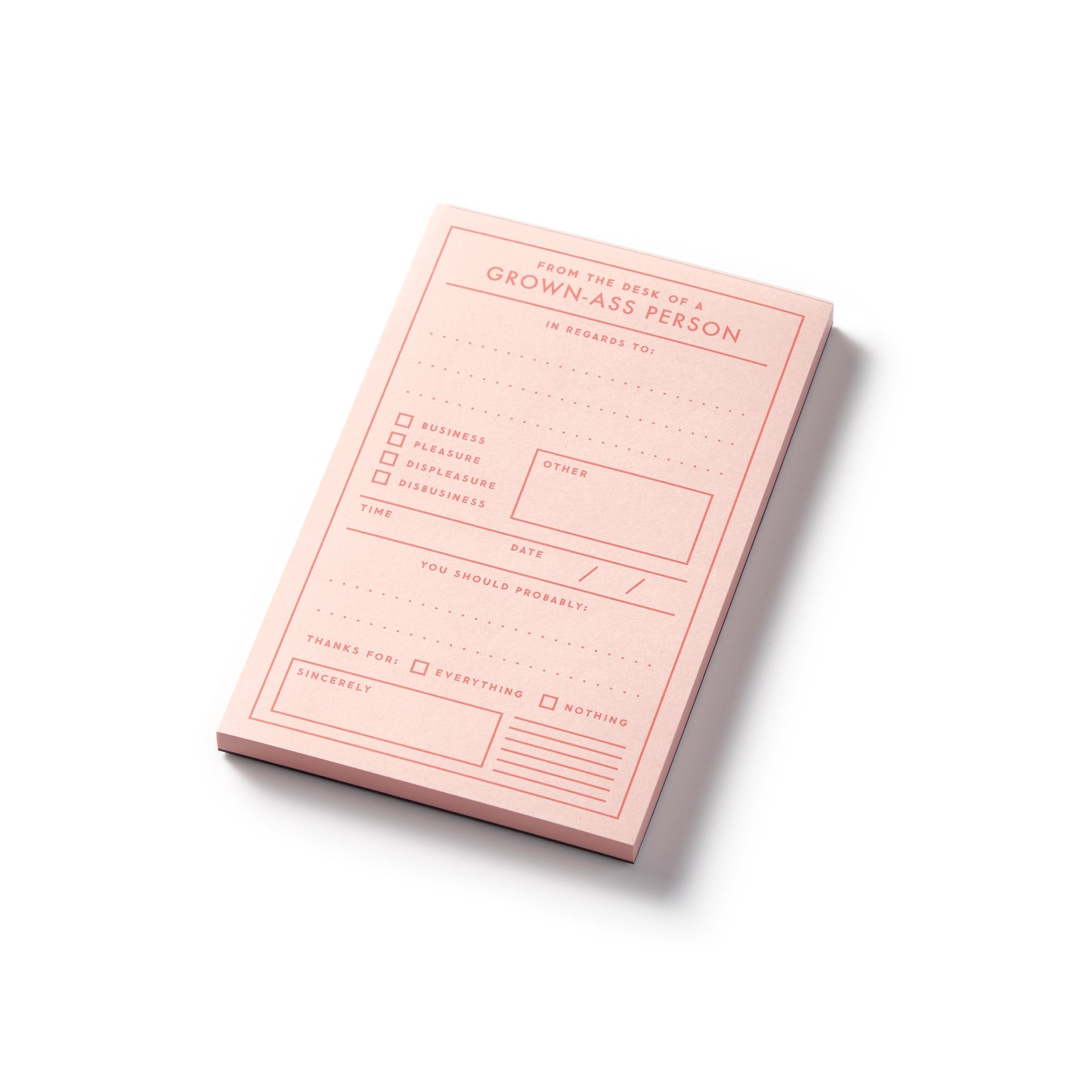 galison-grown-ass-person-memo-pad-notizblock-rosa-75-blatt image 1