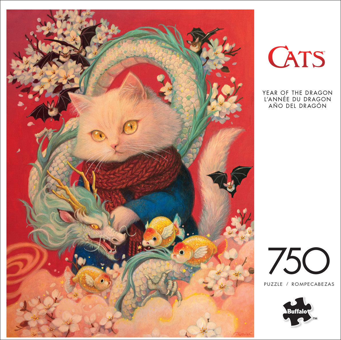buffalo-games-cats-year-of-the-dragon-puzzle-750-teile-katze image 2