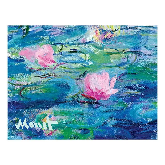 galison-monet-waterlilies-portfolio-gru-karten-12er-set image 1