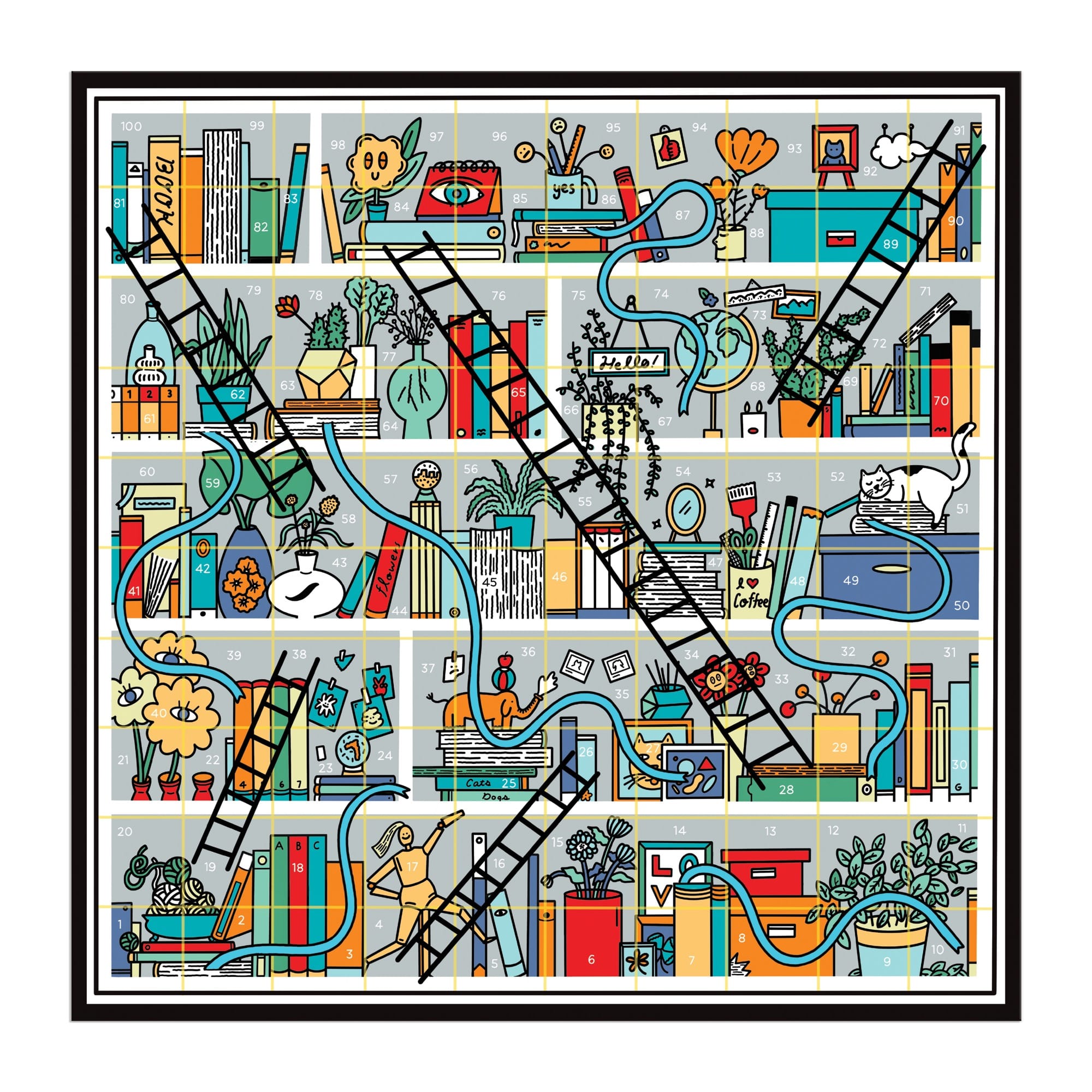 galison-games-books-and-ladders-brettspiel-b-cher-edition image 4
