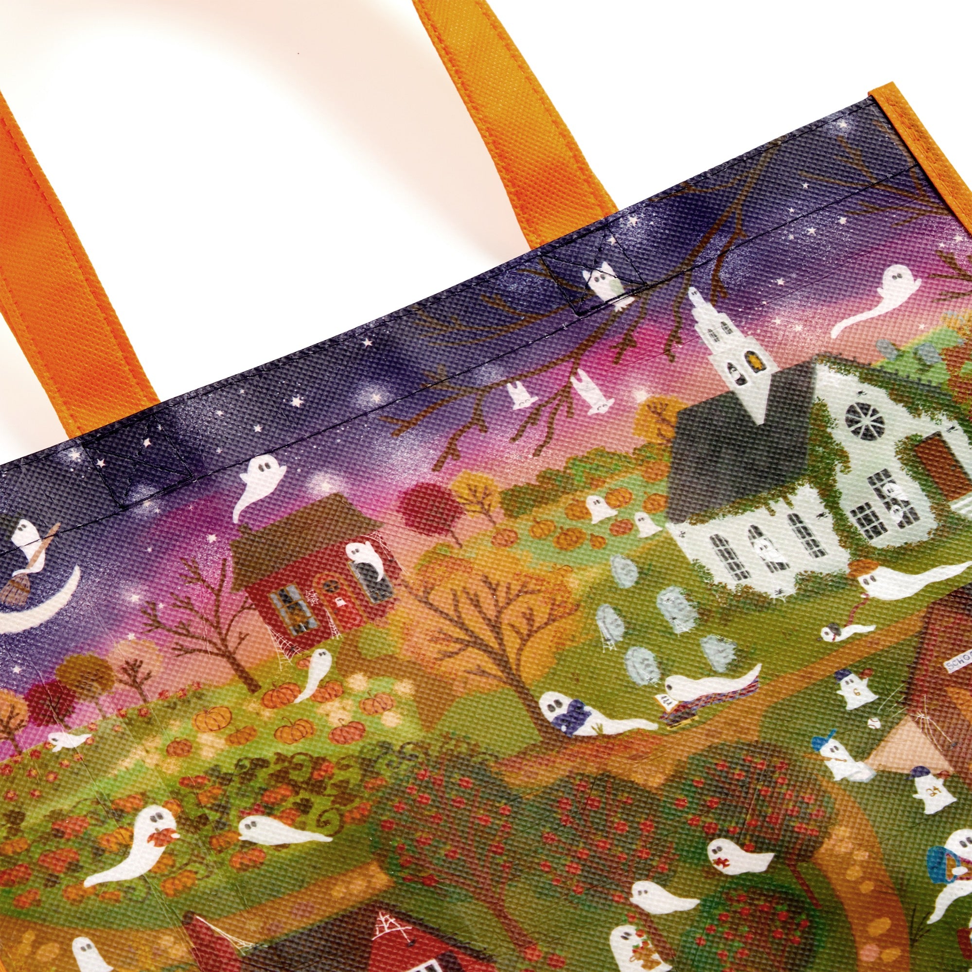 galison-joy-laforme-spooky-village-einkaufstasche-halloween image 3