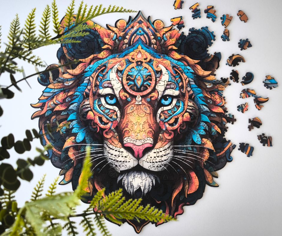 milliwood-peace-and-harmony-tiger-courage-holzpuzzle-400-teile-erwachsene image 2