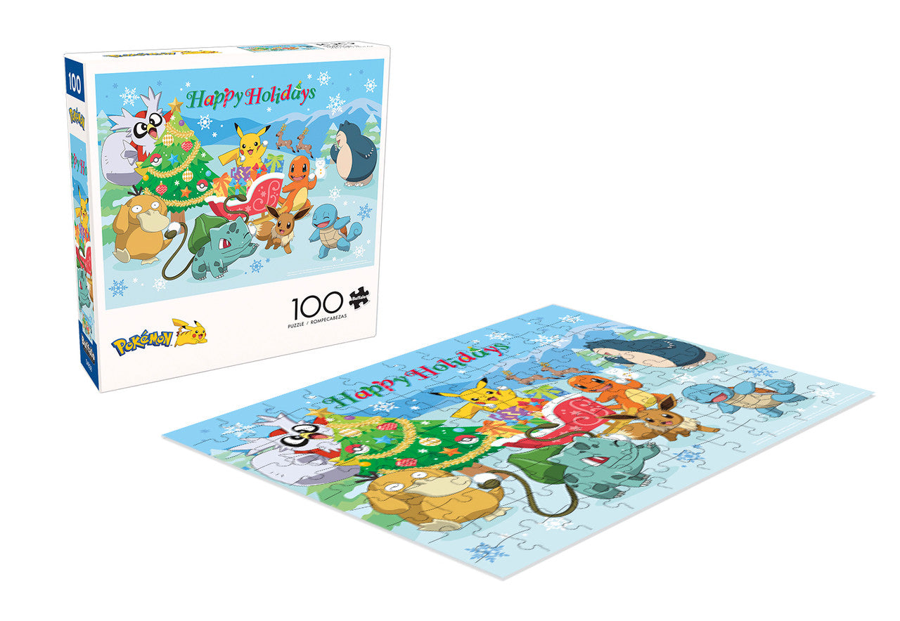 buffalo-games-pokemon-happy-holidays-puzzle-100-teile-weihnachten image 4